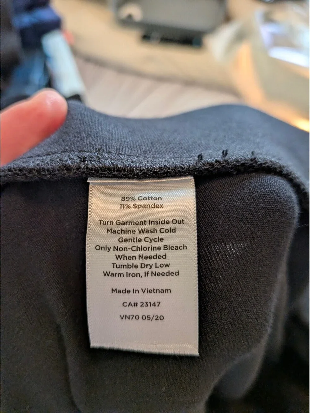 Talbots Women's Black Pull-On Ankle Pants Zip Pocket Stretch Career Plus Petite